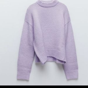 Small zara sweater nwt lavender crewneck women